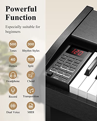 image for Keyboard Piano, Eastar 61 Key Keyboard for Beginners/Professional, Ful