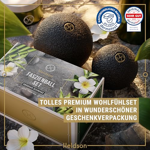 HELDSON Faszienball klein 2er Set 6cm & 8cm – Massageball für Füße, Rücken – Ansicht 2