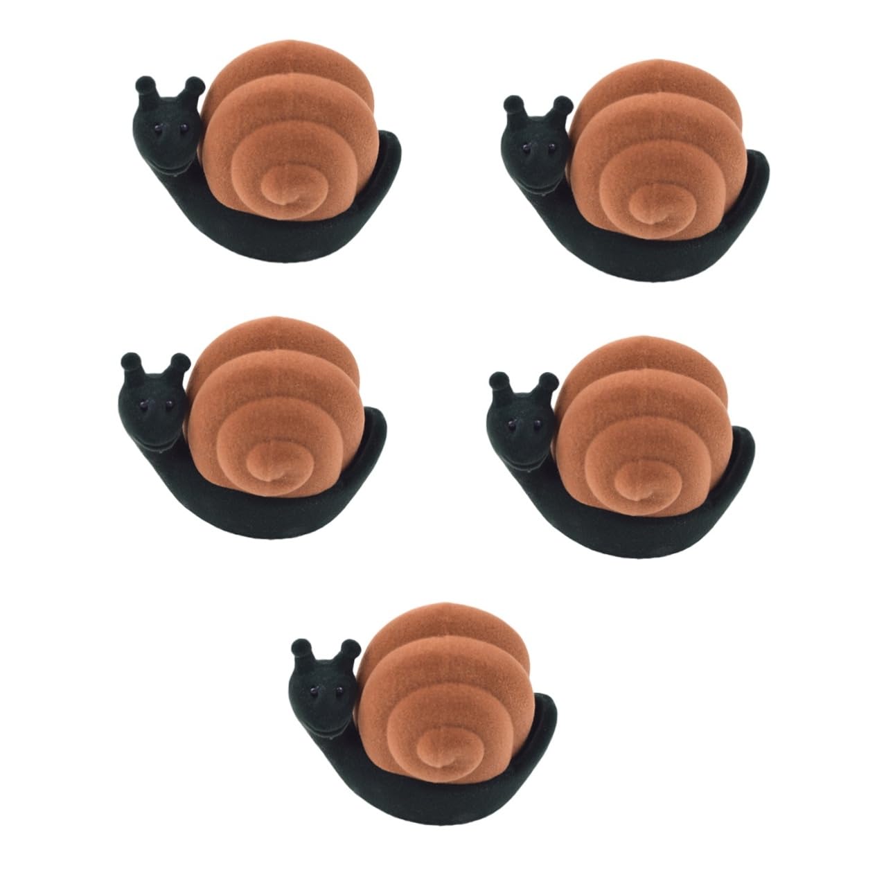 Boîte à bijoux escargot Zerodeko : coffret de rangement créatif pour bagues (5 pièces)