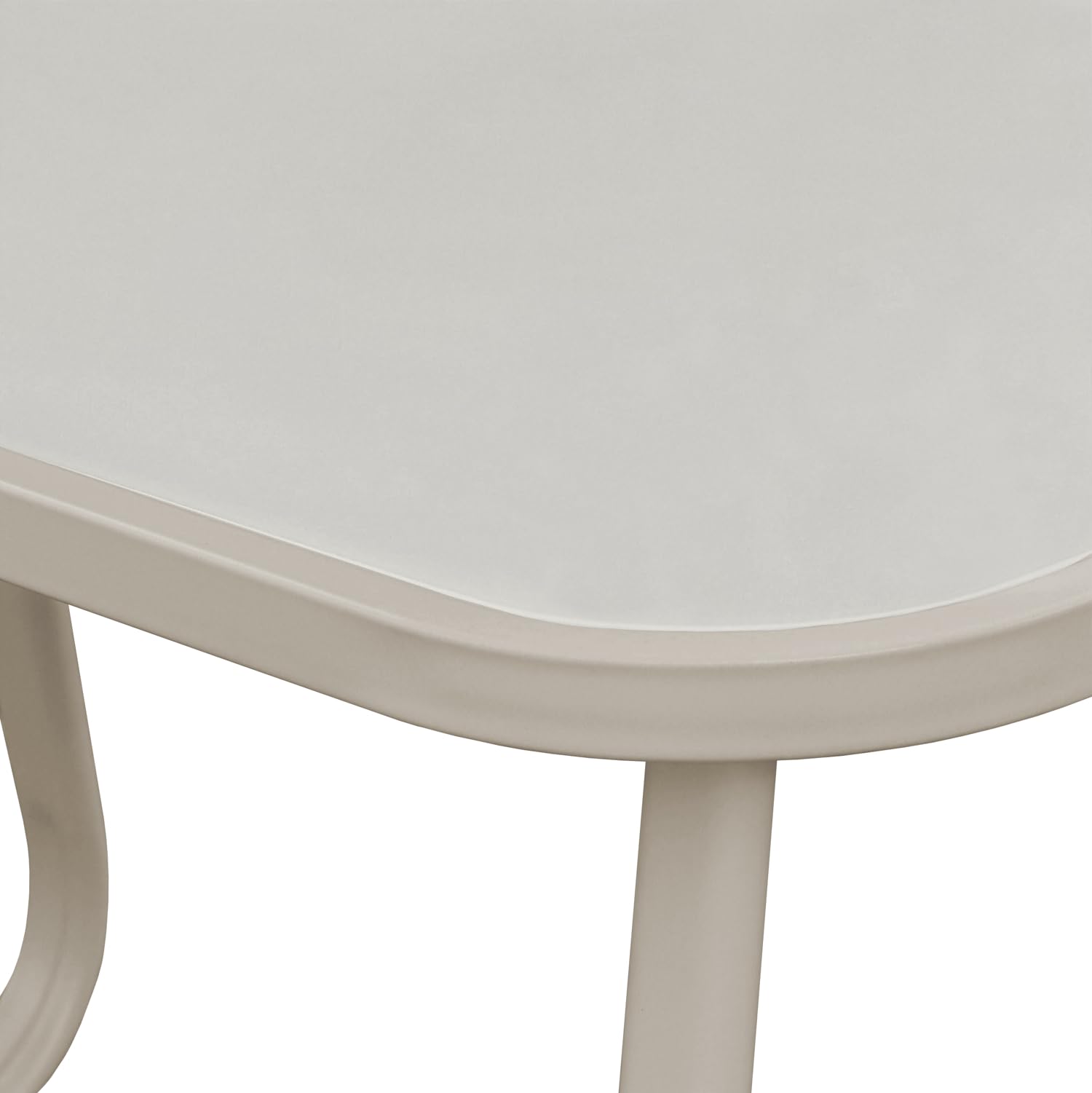 Happy Garden Salon de Jardin en textilène 4 Places Tenerife Beige – Canapé et fauteuils avec Table Basse – Structure Acier