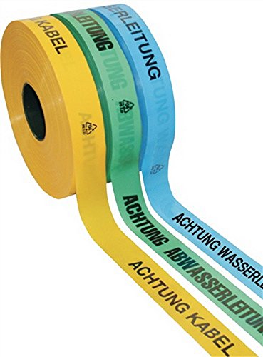 Multicoll Cinta De Advertencia L.250 M Impresión B.40Mm Atención Tubo De Gas