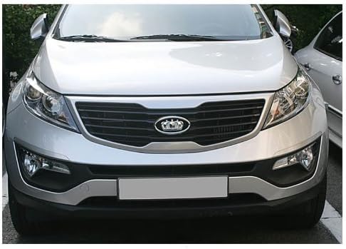 Front Rear Grill Trunk Chrome Crown Emblem 2-pc Set For 2011 2012 2013 Kia Sportage