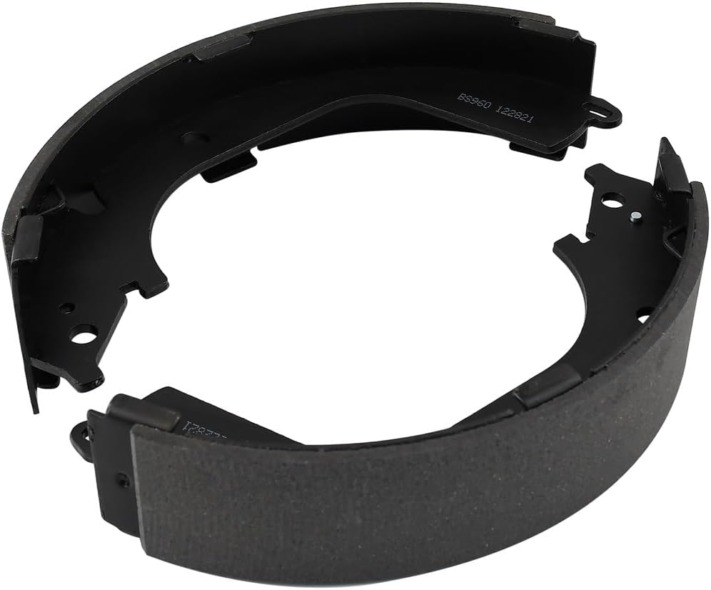 BS960 Rear Ceramic Brake Shoes Compatible with 2008-2013 Chevy Silverado 1500, 2008-2013 GMC Sierra 1500 Drum Brake Shoes Set
