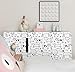 HAOKHOME Dog Wallpaper Peel and Stick Puppy Animal Black White Self Adhesive Wall Murals Home Kitchen Bedroom Decor 17.7in x 9.8ft