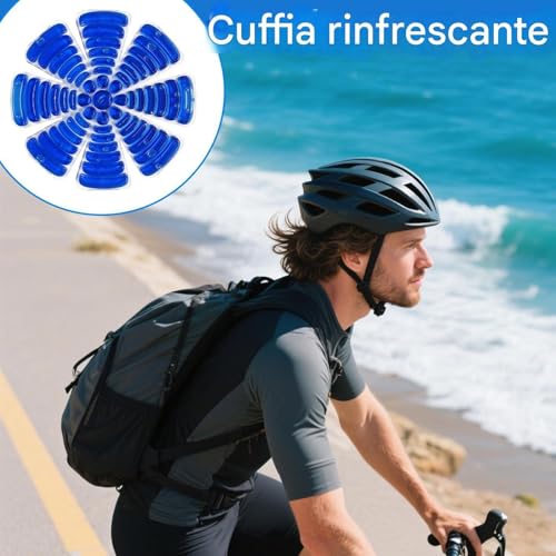 Interior refrescante para casco de bicicleta con forro reutilizable para camping 2