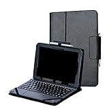 i-UniK CASE for RCA 10 Viking Pro 10.1 & Compatible RCA 10 Viking II Tablet PC [Bonus Stylus] - (Black)