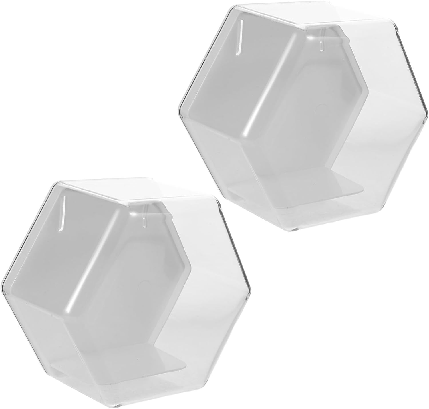 2pcs Wall Mounted Display Case for Figures, Dustproof