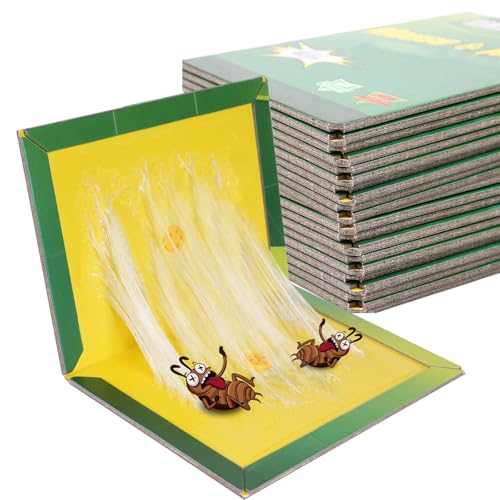 Trampas adhesivas, cinta adhesiva extra fuerte, 31 x 21 cm, trampas para cucarachas, fuerte adherencia y fácil de usar