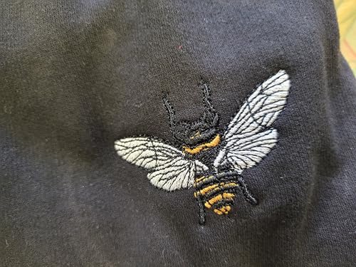 ZH full zip hoodie, Bee embroidered full zip hoodie jacket, zipper hoodie sweatshirt, unisex fit3