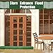 Threan 4 Pcs Long Canvas Sandbags for Flooding Sand Tube Bags Flood Protection Thickened Reusable Rain Wind Flood Barrier with Elastic Band Water Barrier Tube for Door Rain Control, Green (8 ft)