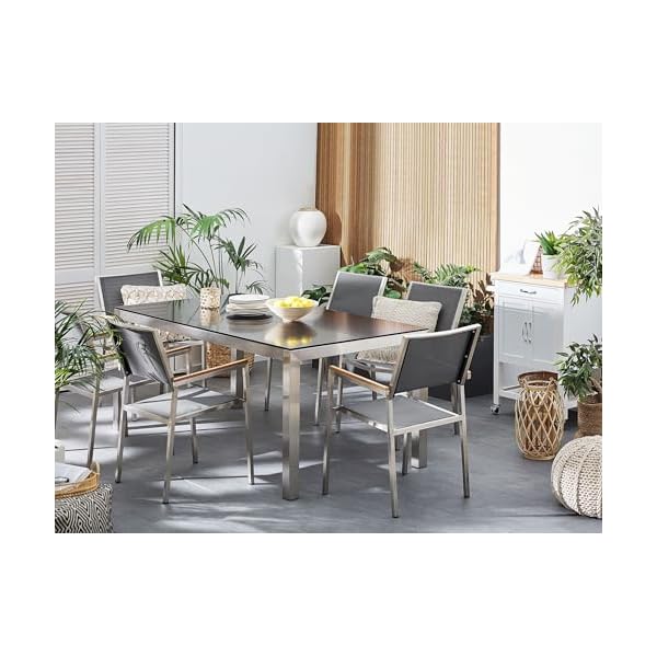 Grosseto Essgruppe mit Granittisch Grau