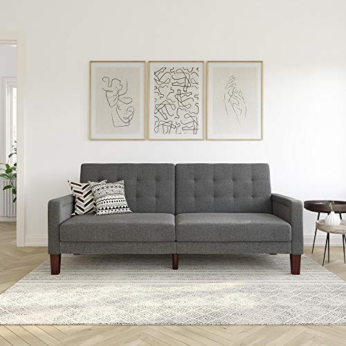 Better Homes and Gardens Porter Futon (Gray) (Gray)
