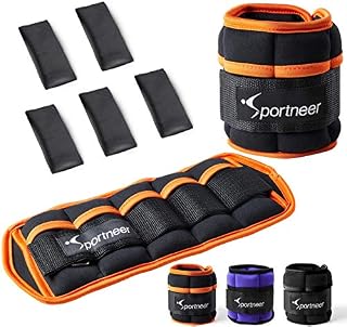 Ankle Weights Set: Sportneer Wrist Weights Set 2lbs for Women, Adjustable Weights Ankle Weight Wrist Weight Straps for Fitness Walking Running Jogging, 0.5lbs-2lbs Per Ankle, 1lbs-4lbs a Pair