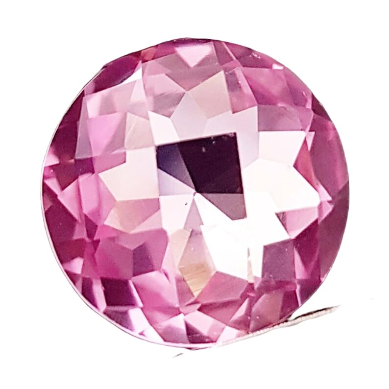 Saphir rose 13mm rond pour créer votre bague ou collier personnalisé