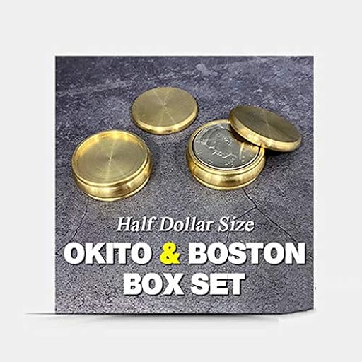ZQION Okito & Boston - Juego de cajas (tamaño de medio dólar), trucos mágicos, aparecen, desaparecer, mago, primer plano, ilusiones, truco | Ya disponible en tu tienda friki favorita! En mundofriki.es!