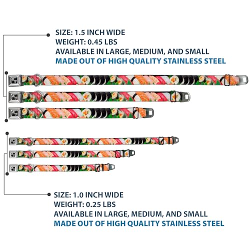 Collier de chien sushi Buckle Down anti irritation pour petit cou - 4