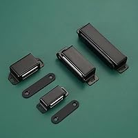 Vista 7 de Pestillo magnético para puerta de 70 libras, pestillo resistente para armarios, puertas de muebles, de acero inoxidable, color negro