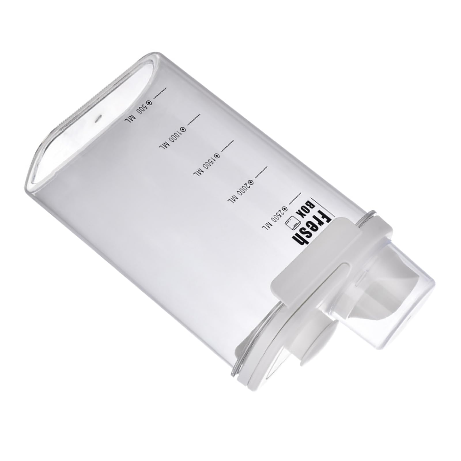Hsioluted Clear Food Storage Container with Internal Measurement Scale Leakproof Design for Dry Goods Organization Leak Proof Detergent Dispenser