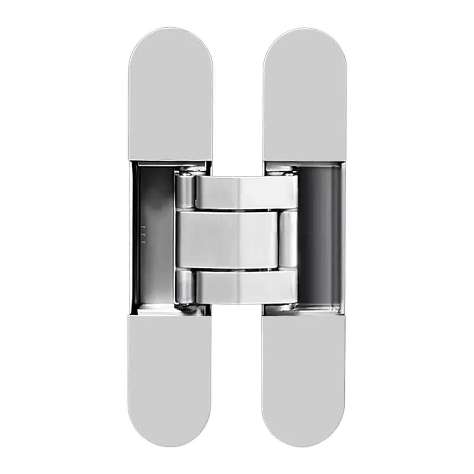 Kdhcvkz Silver 1Pcs Wooden Door Folding 180 Degree Hidden Hinges(Silver)