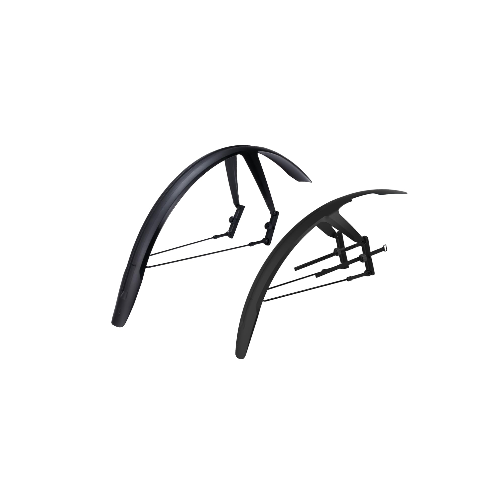 BBB Cycling DiscGuard Plus Schutzblech-Set – Schutzbleche vorne und hinten für Straße, Schotter und MTB – Schnellverschluss und Scheibenbremsen kompatibel – passend für 28/29 Zoll Räder (40–60 mm