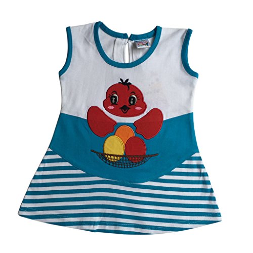 Buy LITTLE LIFE Baby Frock 100 Cotton(LL197_FIROZA_S) Blue at Amazon.in