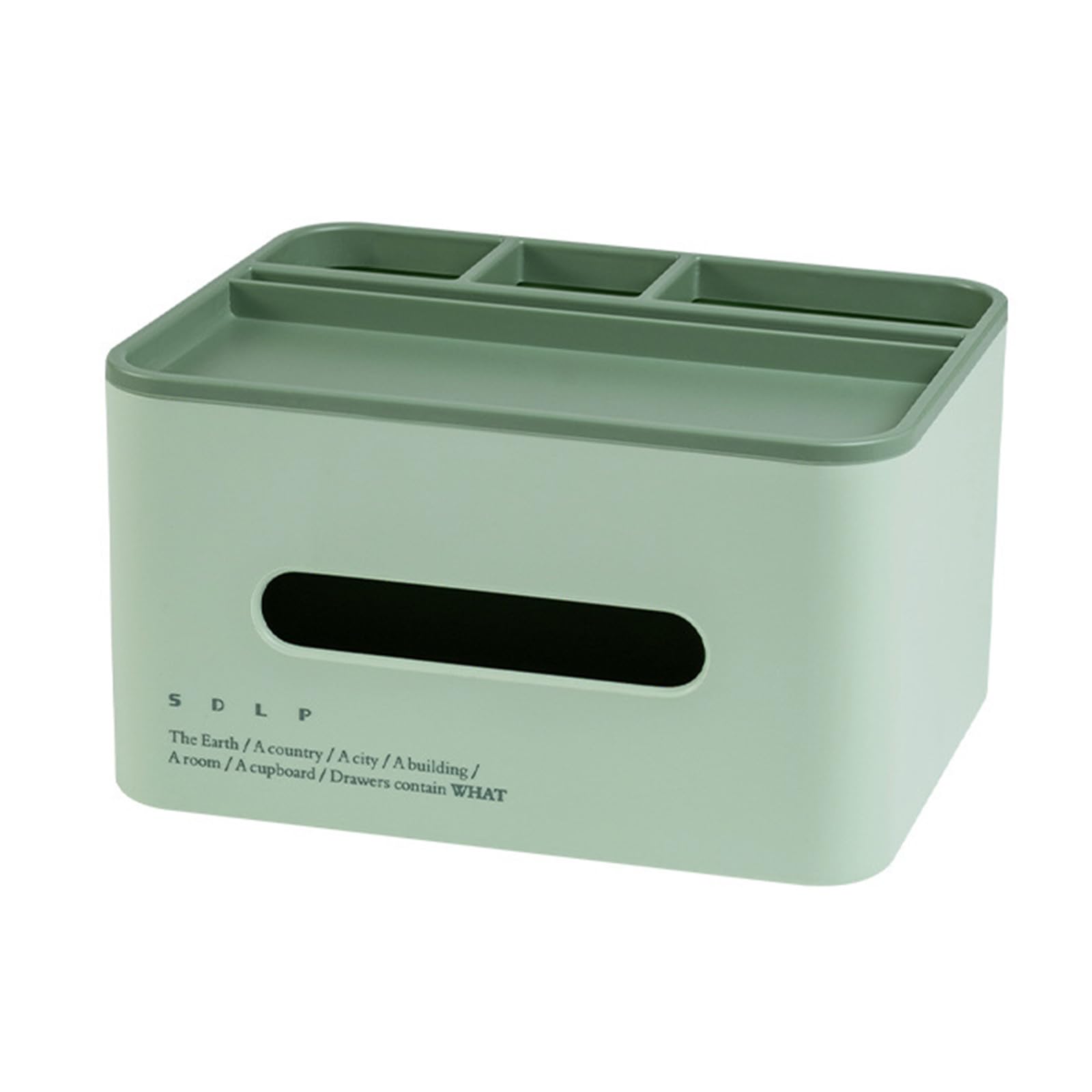 oringnat Multifunctional Tissue Holder with Remote Control Pen Holder, Tissue Box Napkin Holder for Bedroom