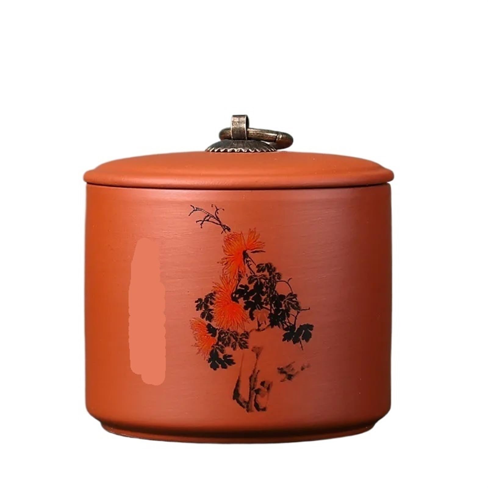 AYWTIUN tea storage jars Purple Clay Tea Caddy Nut Coffee Jars Spice Airtight Container Home Storage Cans Kitchen Accessories(A4)