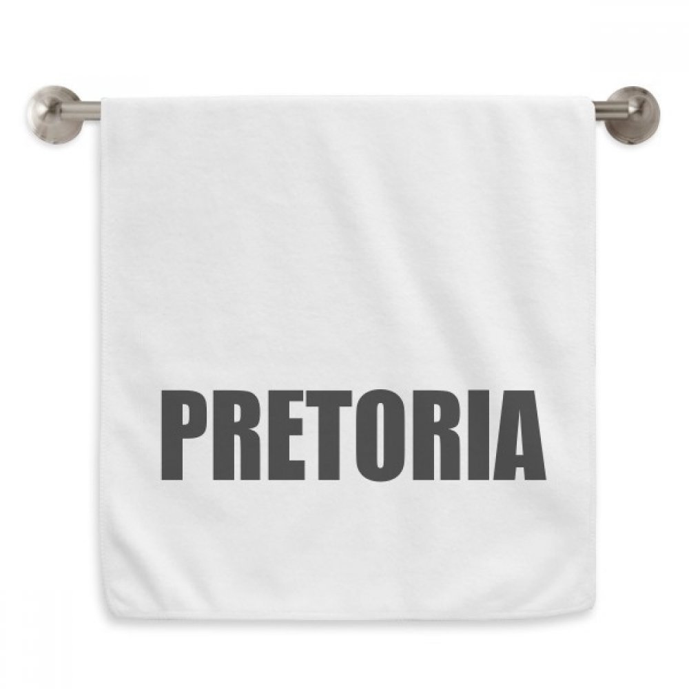 Serviette Pretoria Afrique du Sud en coton blanc doux 33x74 cm