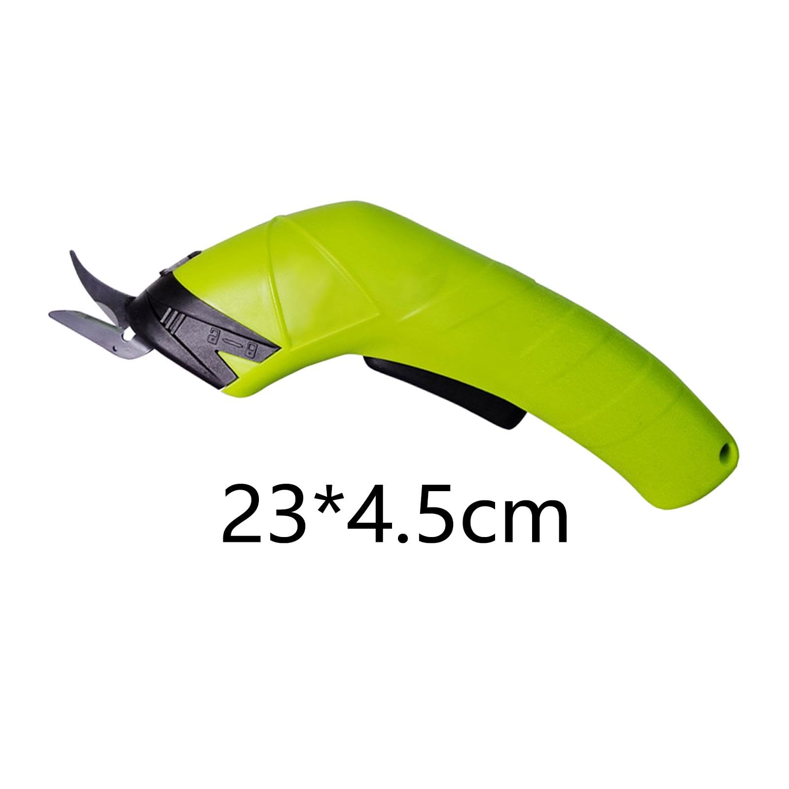 Amagogo Outil de Coupe de Ciseaux électriques, Ciseaux de Couture Rechargeables, Coupe-Tissu à Prise Confortable pour Scrapbooking couturière vêtements, Acier au tungstène 3 têtes