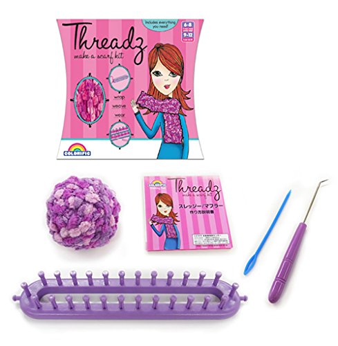 Kit à tricoter echarpe Hanayama Surejji No.153610 en laine douce