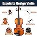 Mendini by Cecilio Violin 4/4 Full Size Kit For Beginners - Hand Carved Acoustic Violins Set - Fiddle Solid Wood Kit with Hard Case, Bow, Rosin, Shoulder Rest, Bridge and Extra Strings