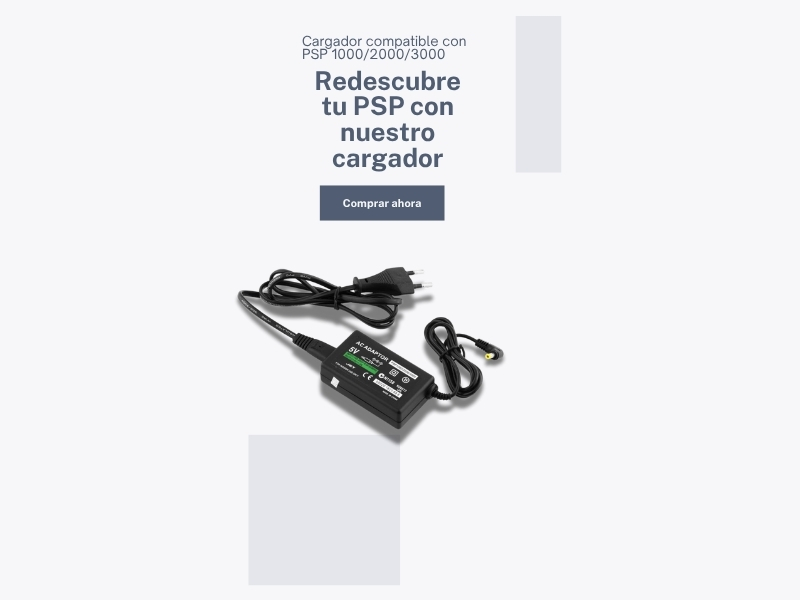 Cable Cargador USB 2 En 1 Para PSP 1000 2000 3000,... - Grandado