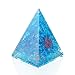 Orgone Pyramid with healing crystal and Stones- Aquamarine Orgone Energy Generator Nubian Pyramid for EMF Protection-chakra balancing-Positive Energy - By Orgonite Crystal
