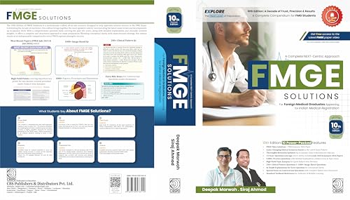 Image of A COMPLETE NEXT CENTRIC APPROACH FMGE SOLUTIONS FOR FOREIGN MEDICAL GRADUATES APPEARING FOR INDIAN MEDICAL REGISTRATION - 10ED (PB 2026)
