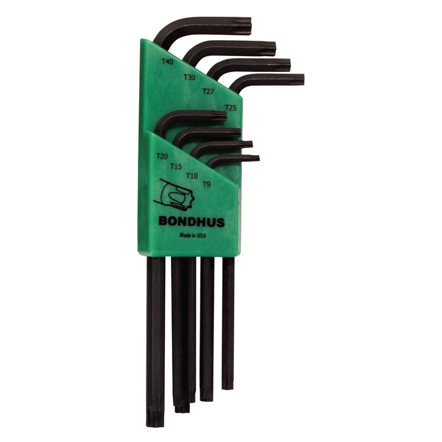 Starrett 32434 Jeux de cles coudees pour vis type torx inviolables, Vert
