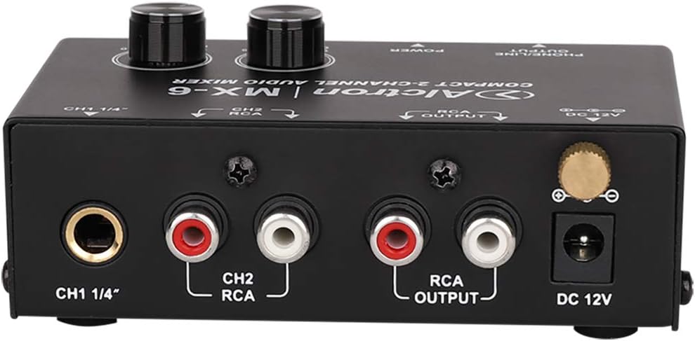 Alctron MX-6 detailed rear panel connections