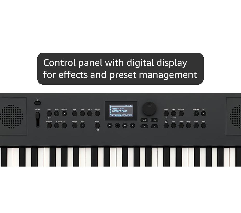 Roland GO:KEYS 5 Music Creation Keyboard | 61-Note Keyboard | Built-In Stereo Speakers | Mic Input | Bluetooth Audio/MIDI Support for Music Streaming - Graphite