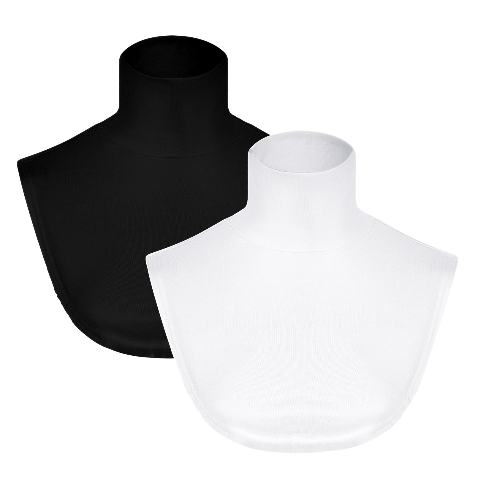 Detachable Turtleneck Dickey Collar for Women Cotton Half Mock Turtlenecks Fake Turtle Neck Top Under Blouses Sweaters