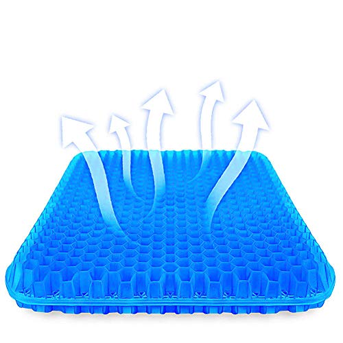 SUPTEMPO Gel Seat Cushion, Thick Big Gel Seat Cushion,Newest Modified Double Gel Seat