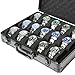 AUKURA 15 slots Watch organizer Case, Aluminum watch storage box, hard watch travel box, padded case for watch display and organization