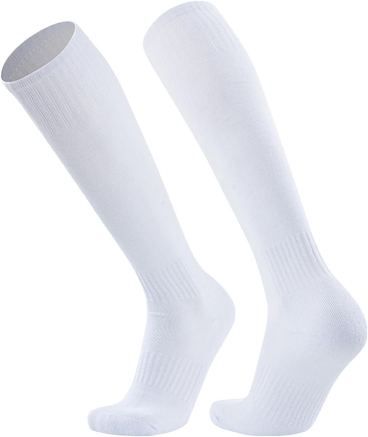 6/10 Pairs Mens Soccer Socks Stretchy Knee High Tube Colorful Football Athletic Team Socks for Men