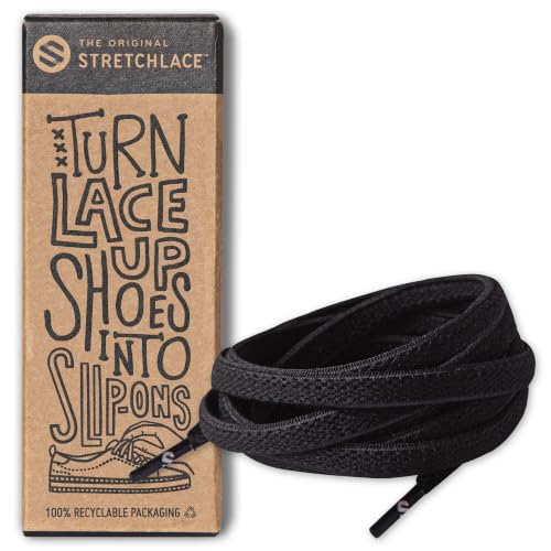 Image of THE ORIGINAL STRETCHLACE Flat Elastic Stretch Shoelaces for Sneakers