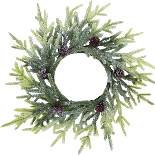 Frosted Pinecone Candle Holders