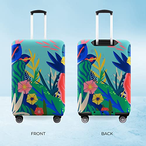 Image of Nasher Miles Polyester 55 (20 Inch) Small Protective Luggage Cover - Underwater Design
