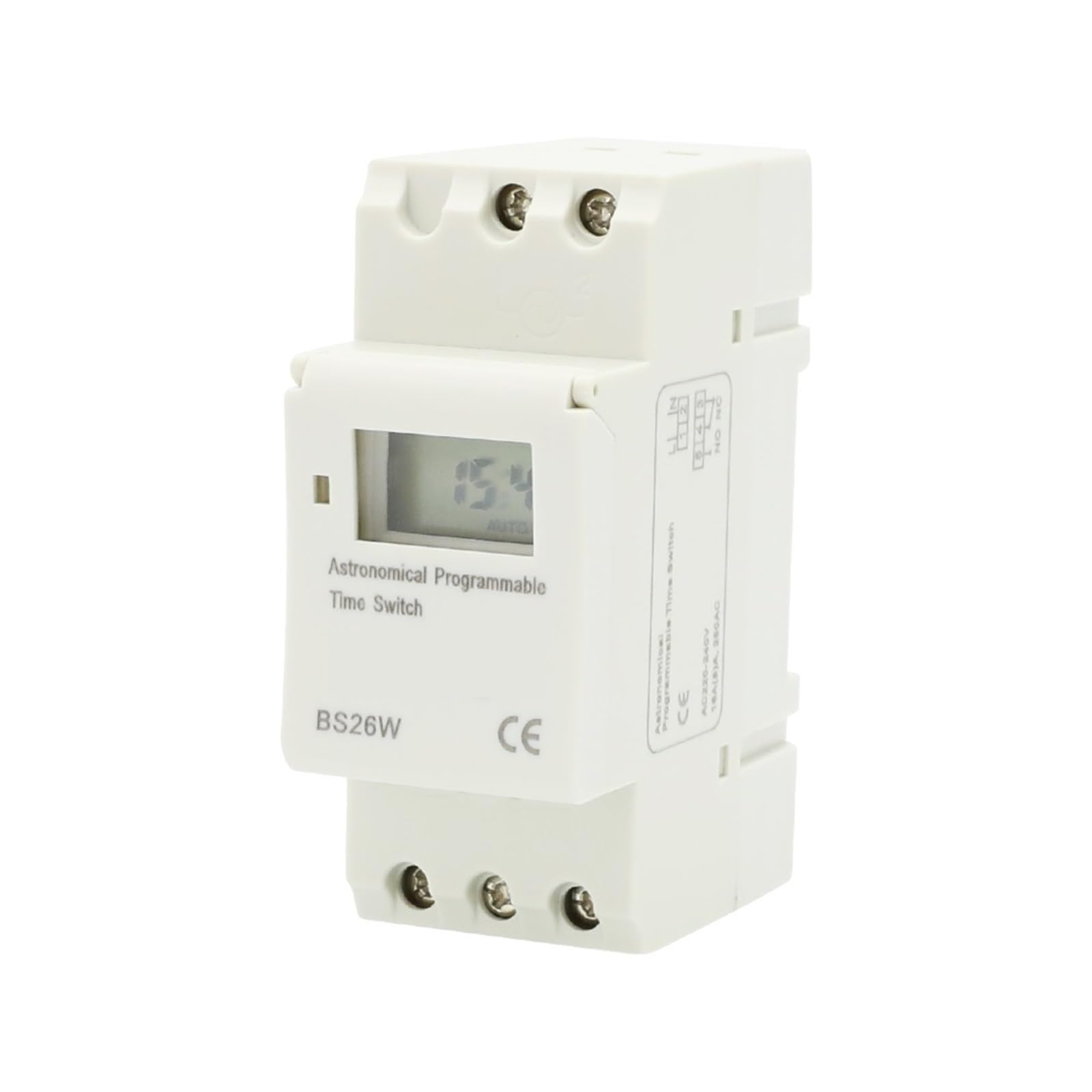 microcomputer Interruttore timer Timer programmabile da 240 V con alba e tramonto, spegnimento automatico con funzione di interruttore, 16 volte di accensione/spegnimento al giorno, intervallo di impo