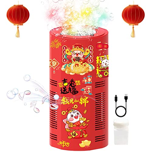 Soprador de bolhas de fogos de artifício | Decoração de Ano de Coelho Chinês Brinquedo de Fabricante