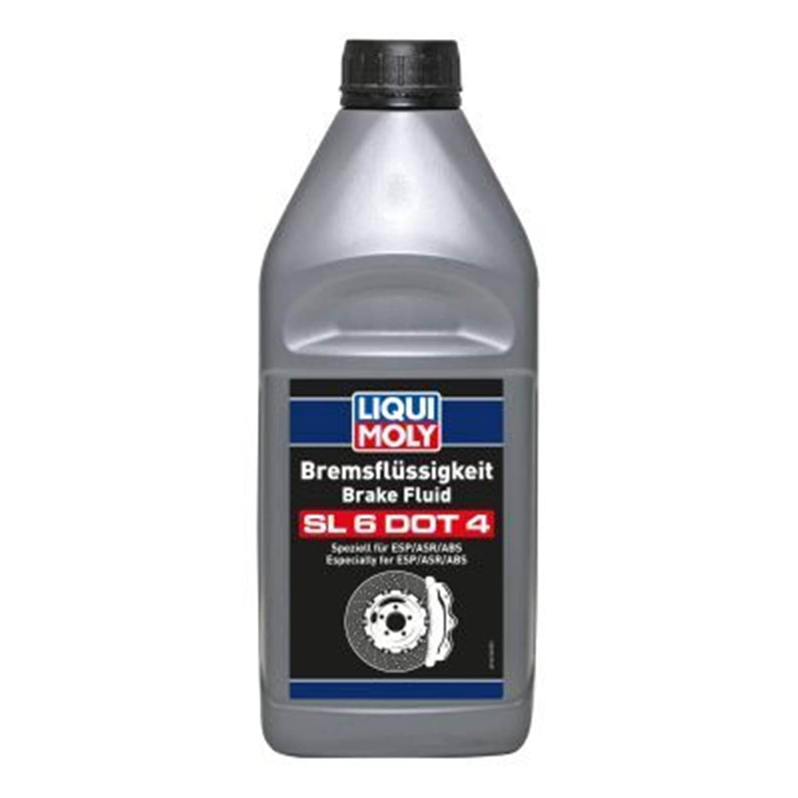 LIQUI MOLY Bremsflüssigkeit SL6 DOT 4 | 1 L | Bremsflüssigkeit | Art.-Nr.: 21168, Silber
