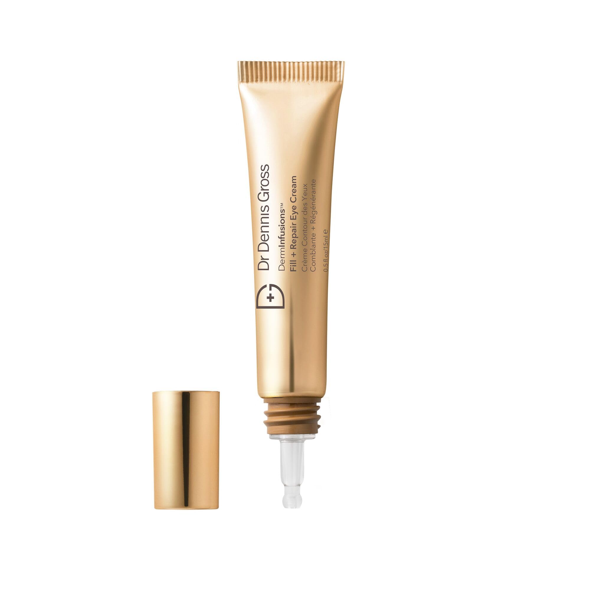 Dr Dennis Gross DermInfusions Fill + Repair Eye Cream: Hydrating & Brightening Treatment for Dark Circles, Fine Lines & Wrinkles, Firms & Smooths 360°