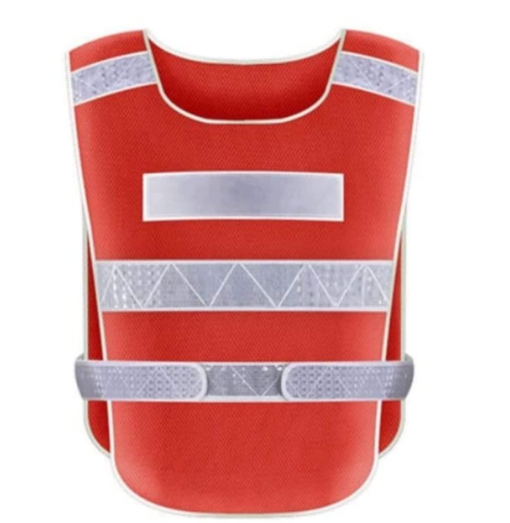Gilet de sécurité Haute Vis, Gilet de sécurité réfléchissant ultra-haute visibilité réfléchissant avec bandes réfléchissantes argentées for la visibilité Gilet de chantier