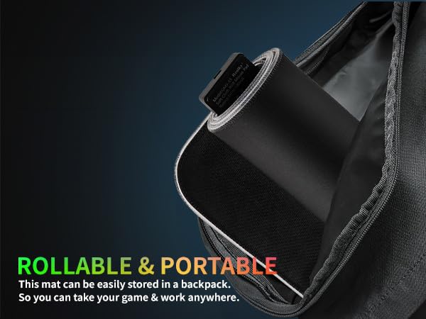 Image of RGB Gaming Mouse Pad-14 Light Modes, Extended Soft LED Mouse Pad, Anti-Slip Rubber Base, Computer Keyboard Large Mousepad Mat, Waterproof Mousepads (25.6 * 11.6 Inch)